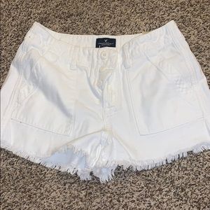 American Eagle White Jean shorts